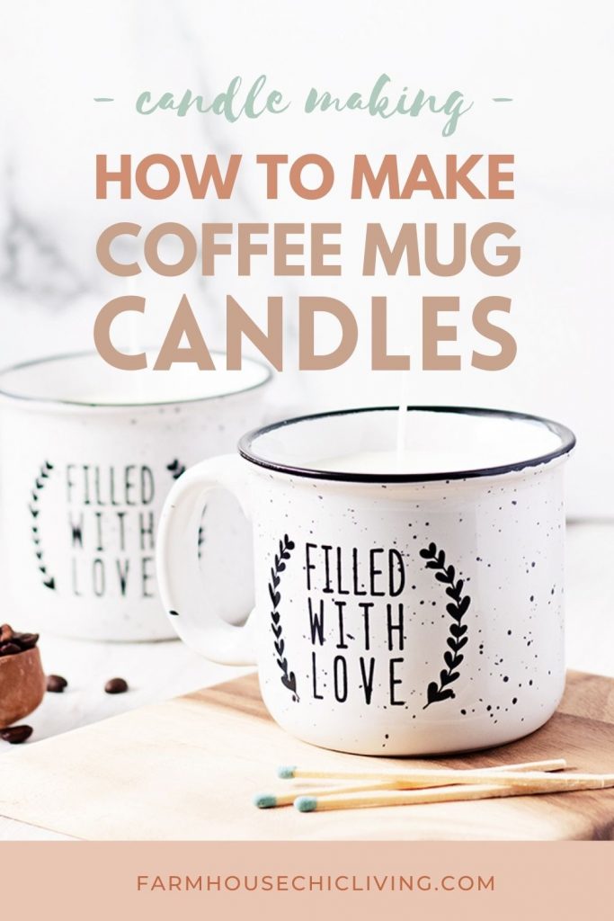 Make a DIY coffee candle mug for yourself or give one to the coffee lovers in your life. They make quite an inexpensive gift when you upcycle a mug and make your own coffee oil. 