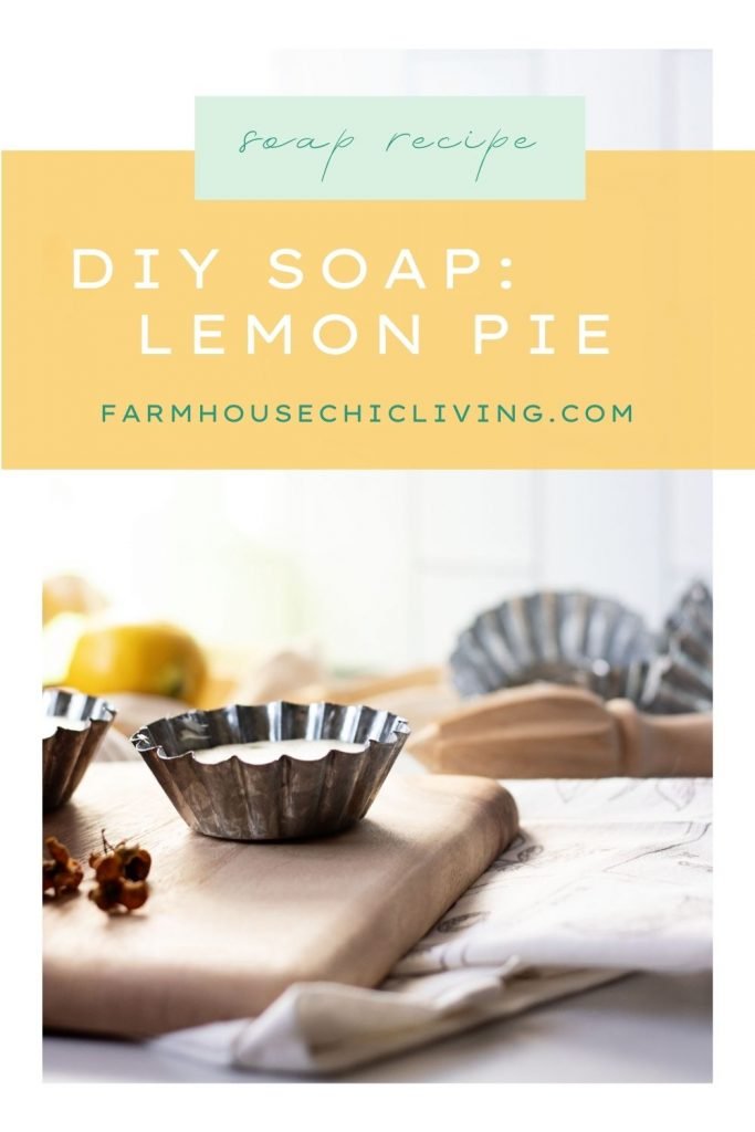 This lemon meringue pie DIY soap recipe comes together in the blink of an eye with only 4 ingredients! 